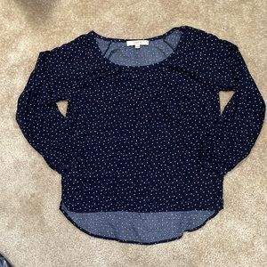 Ann Taylor LOFT Navy Blouse
